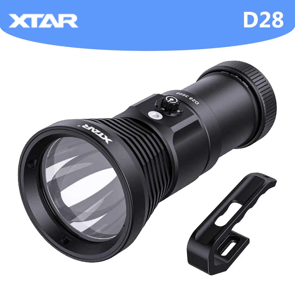 XTAR Diving Flashlight D28 3600LM  Super Bright Led Scuba Diver Light  Torch Lamp  Flashlight