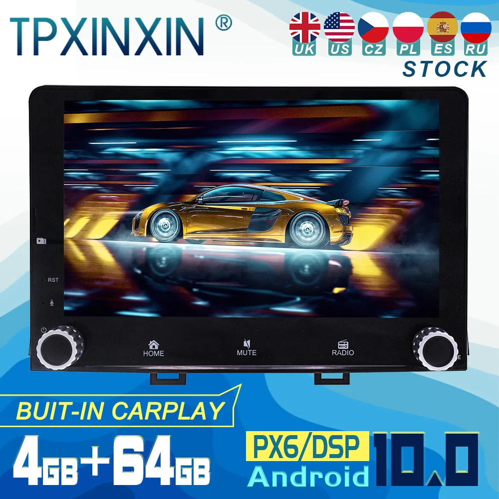 

For Kia Rio 2017 2018 Android 10 Carplay Radio Player Car GPS Navigation Head Unit Car Stereo WIFI DSP BT