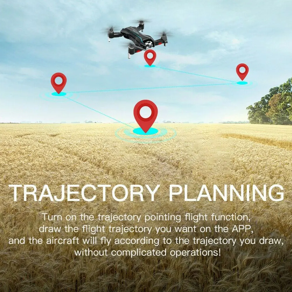 

Горячая Распродажа 2,4G 4K оптический поток следующая двойная камера траектория полет Радиоуправляемый Дрон летательный аппарат Квадрокопте...