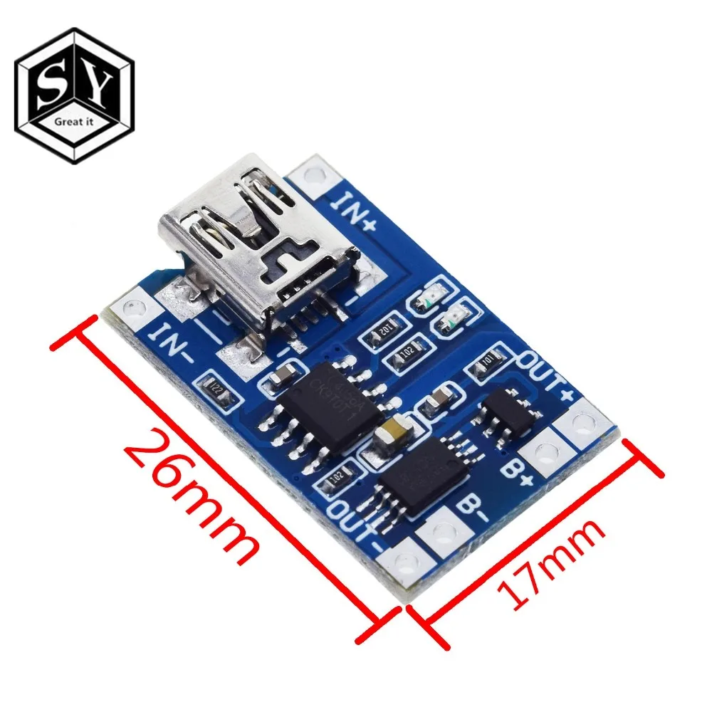 1 шт. Great IT 5V 1A Micro USB 18650 type-c литиевая батарея зарядная плата модуль+ защита двойные функции TP4056 18650