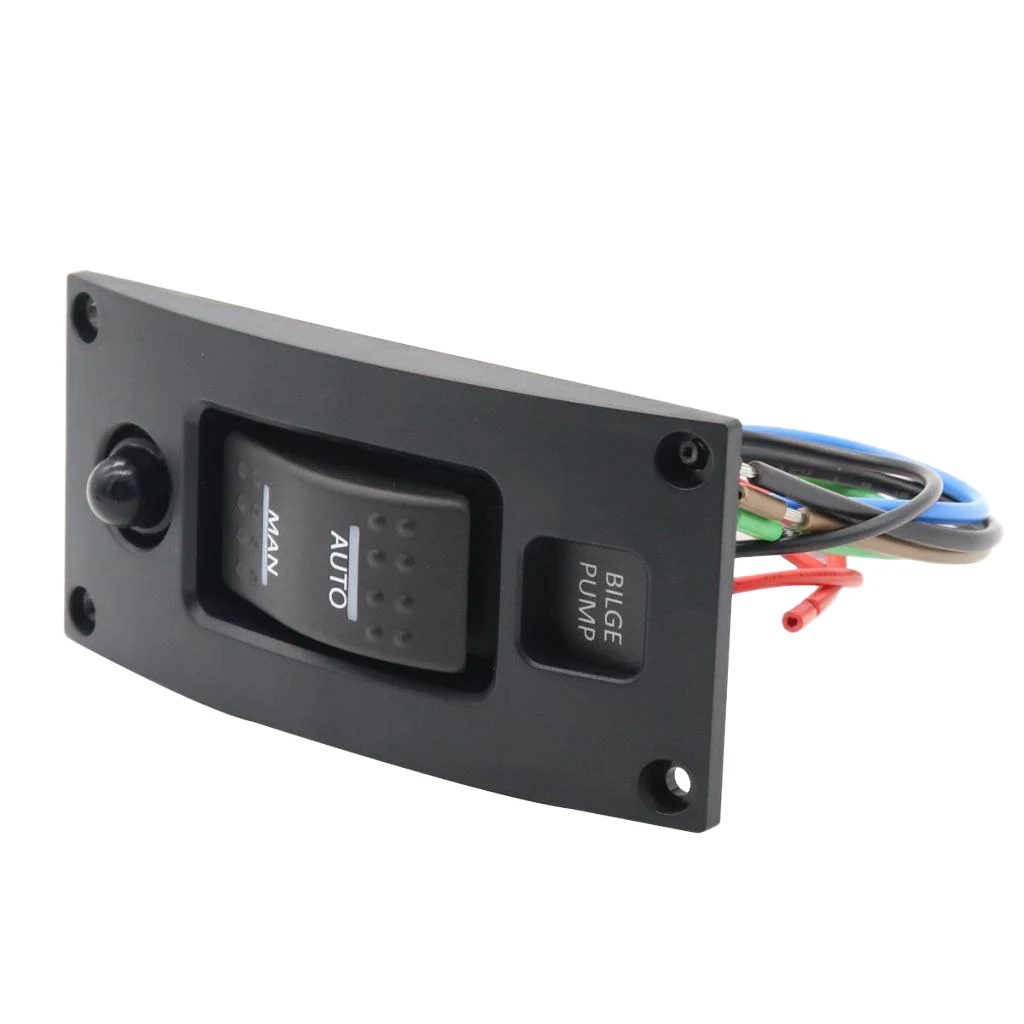 Судовая лодка Делюкс Трюмный насос клавишная панель Переключатель Авто выкл Ман