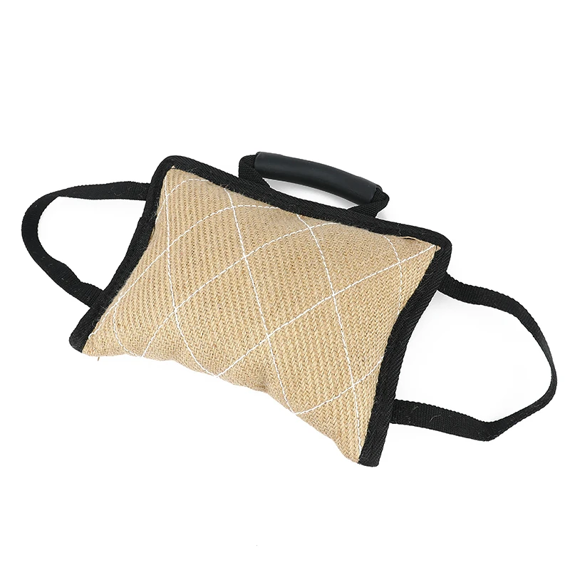 Тренировочная втулка для укуса собаки с 2 веревочными ручками тренировок малинуа