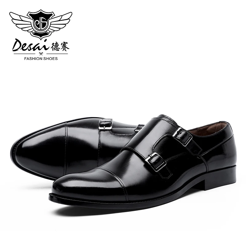 Классические мужские туфли ручной работы DESAI из натуральной кожи