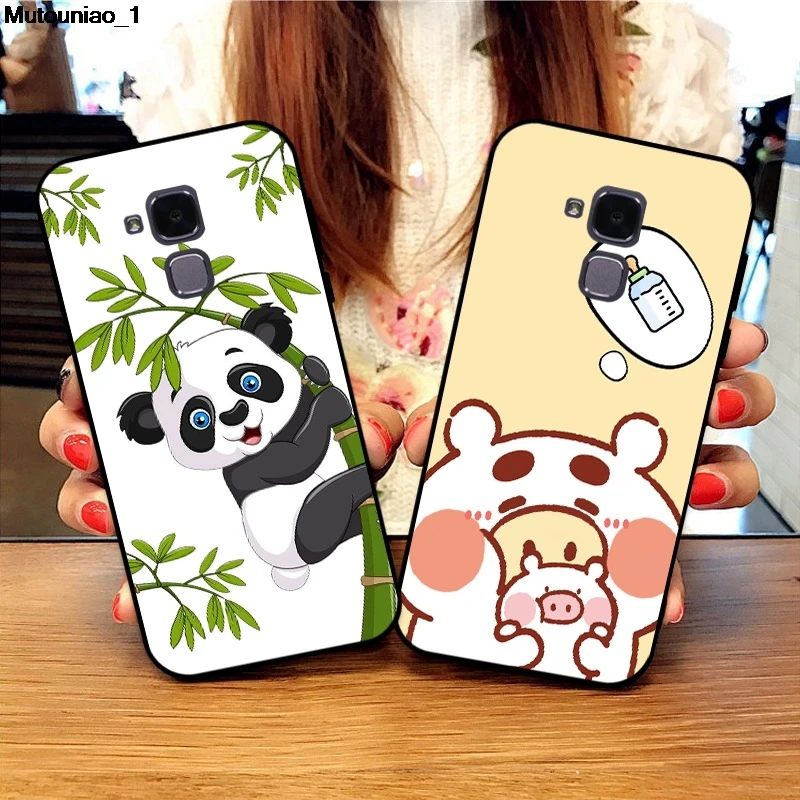 Panda 1 мягкий чехол из ТПУ для Huawei Honor 7 7A 7C 7X 8 8A 8C 8X 9 9i V9 10 V10 Pro Lite Max|Бамперы| |