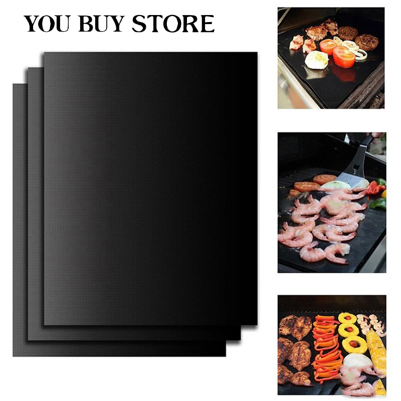 Новый Коврик для барбекю и гриля антипригарный лист термостойкий улицы