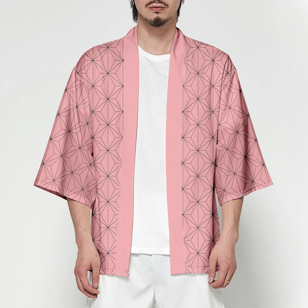 Кимоно FCCEXIO для мужчин и женщин повседневное модное японское аниме-кимоно хаори