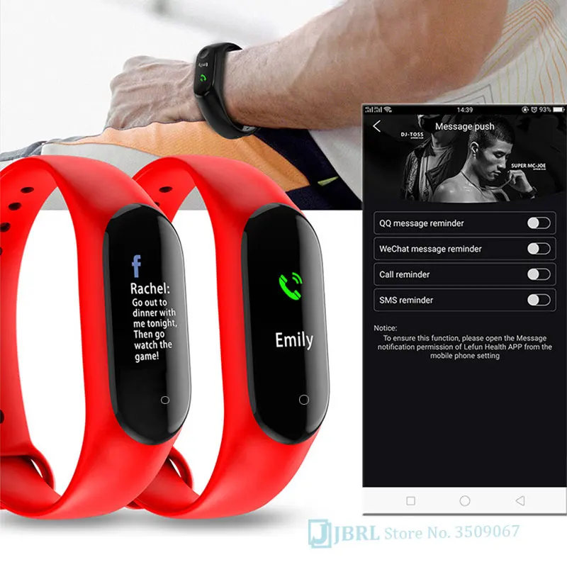 2020 reloj inteligente M4 Смарт часы браслет для занятий спортом спортивные сердечного