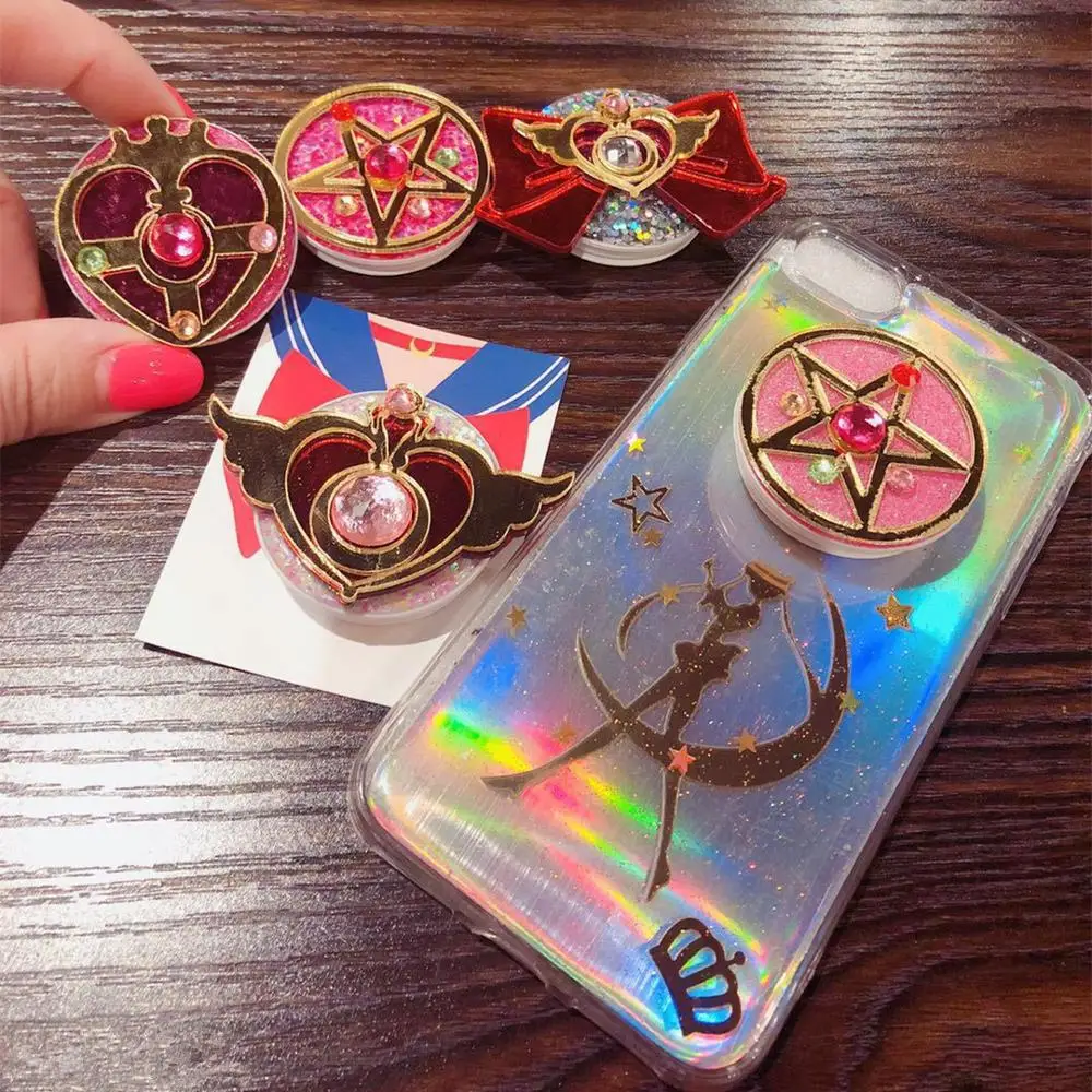 

Universal Sailor Moon Phone Stretch Bracket Cartoon Finger Ring Holder Socket