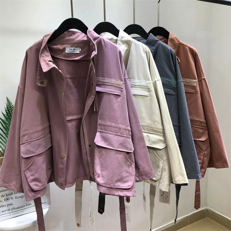 Весна-Осень 2020 Женская куртка с длинным рукавом повседневные пальто женская