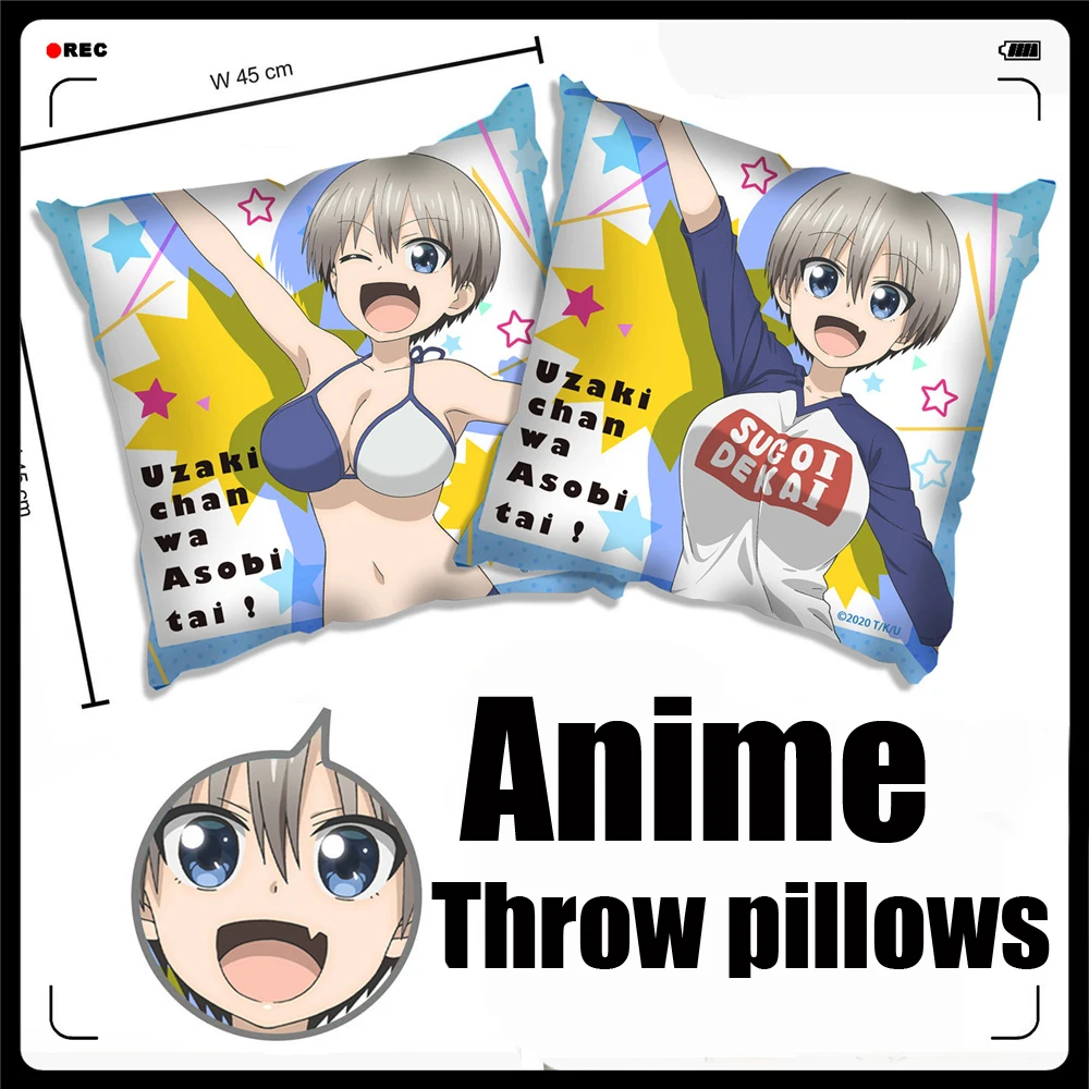 

Anime/Uzaki-chan Wants to Hang Out! Uzaki Hana soft and comfortable Throw pillows/Back Cushion