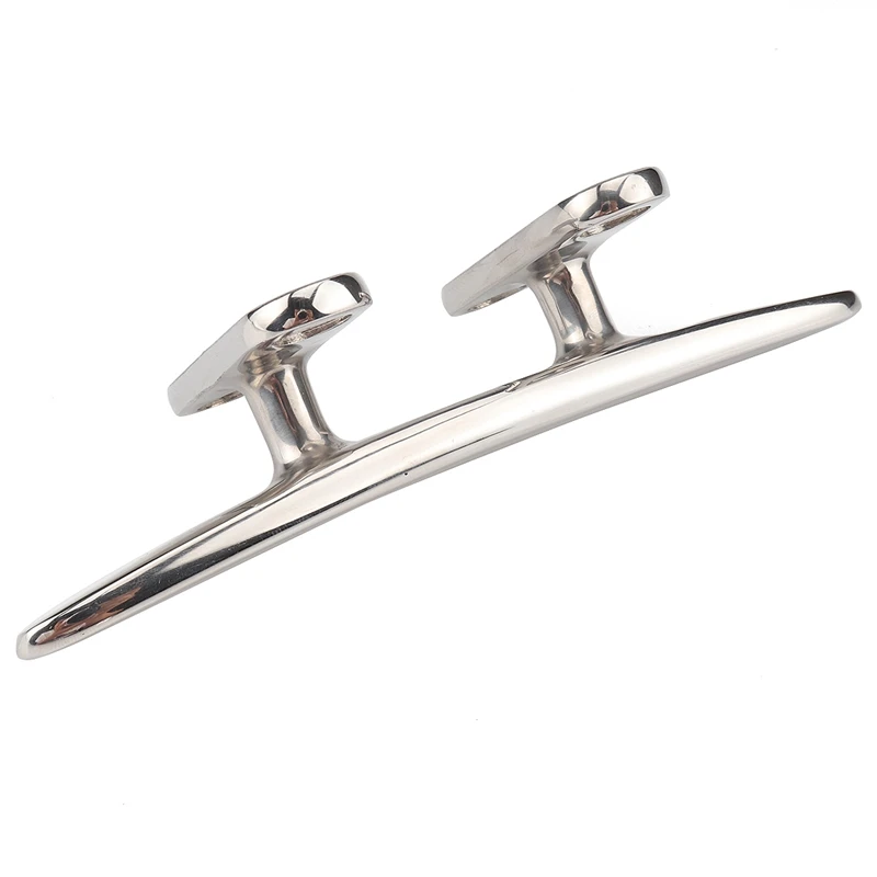 

Marine Flat Top 6 Inch Boat Cleats Dock with Fasteners Stainless Steel for Boat Yacht