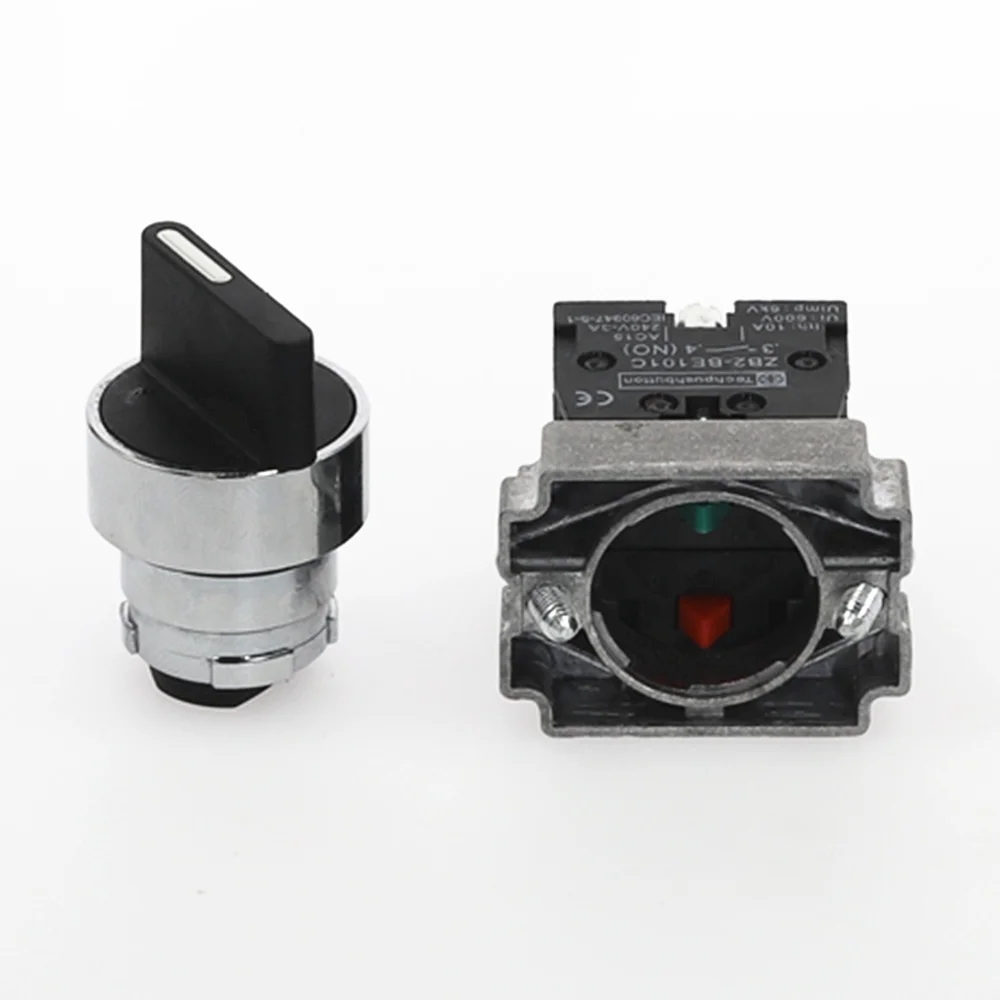 22 мм XB2-BD25 2 положения NO+ NC ручка переключателя 10A/415V переключатель выбора блокировки