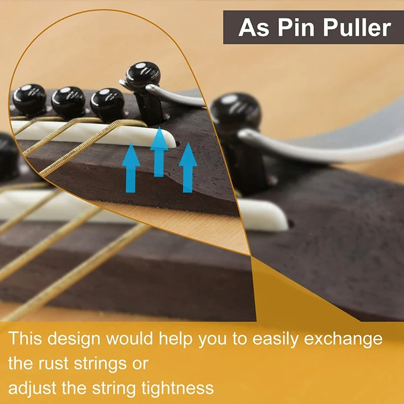 

2 Pack Guitar Capo for Professional Acoustic and Electric Guitars Alloy Ukulele Capo with 6 String Picks