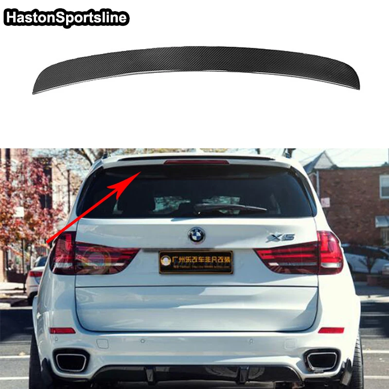 Стильный спойлер на крышу для BMW F15 X5 из углеродного волокна заднее крыло 2015 2017