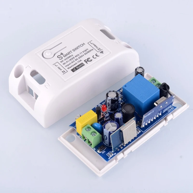 

Hot TTKK Smart RF Wifi Switch RF 433MHz Wireless Switch 86 Type Switch Panel 433MHz Remote Control Transmitter