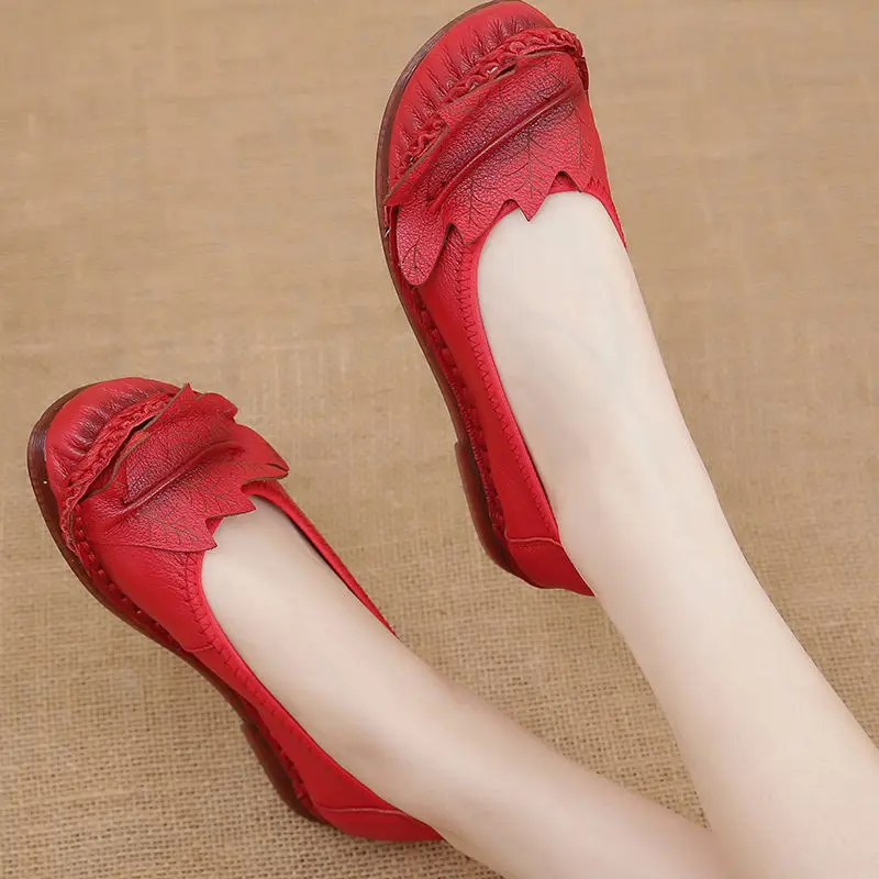 Женские туфли оксфорды из натуральной кожи на плоской подошве осень 2021|Обувь без