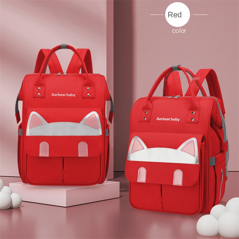

Emerald Cat Ears Cute Fashion Backpack Men And Women College Students Korea School Bag Casual Daily Backpack