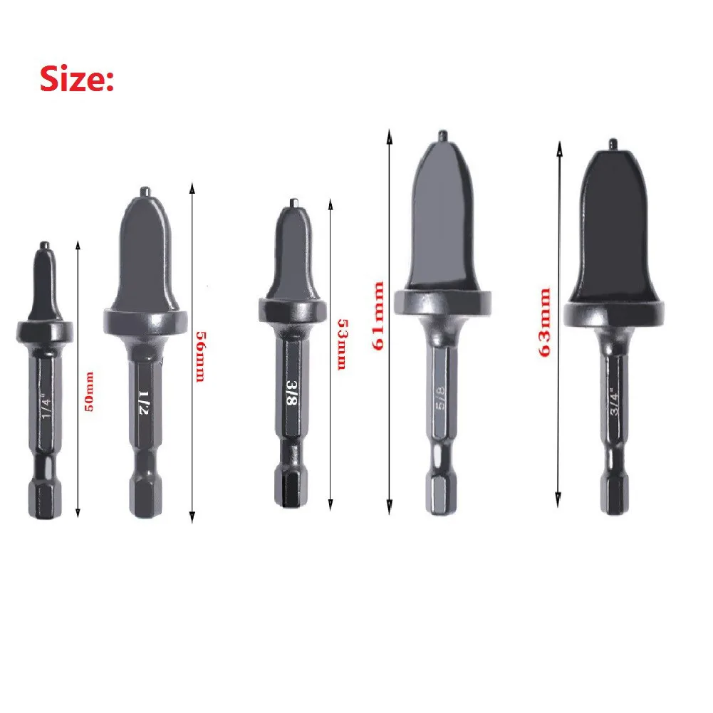 

3/4 5/8 1/2 3/8 1/4 Tube Expander 6.35mm HEX Shank Bearing Steel Drill Bit