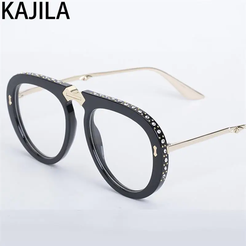 Овальные складные солнцезащитные очки на Для женщин 2020 Элитный бренд