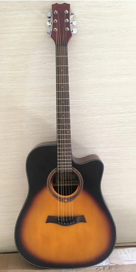 model 3 Хорошее качество 41 дюймов Акустическая гитара полная липа, китайская фабрика гитары - Цвет: model 3