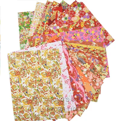 21x28cm Set D Оригами, японская бумага Chiyogami Yunzen, ручная шелковая экранированная бумага для украшения подарочной коробки, куклы - Цвет: 21x28cm Set D