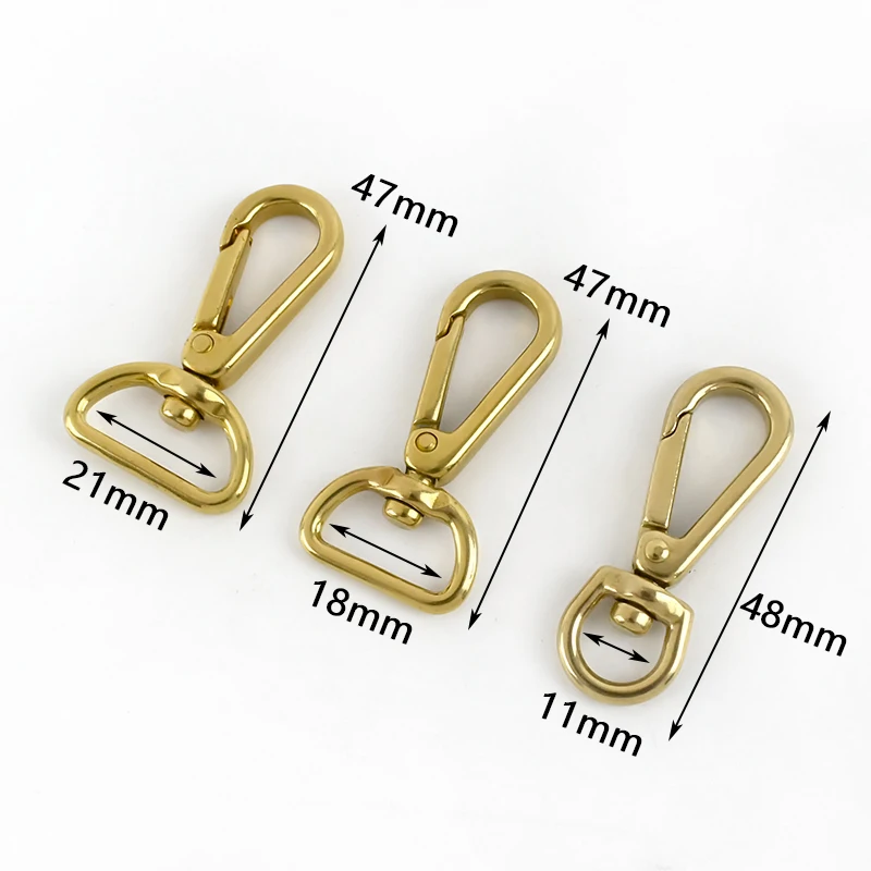 Meetee 2 шт. 11/18/20 мм Крючки из чистой меди стандартные металлические пряжки для