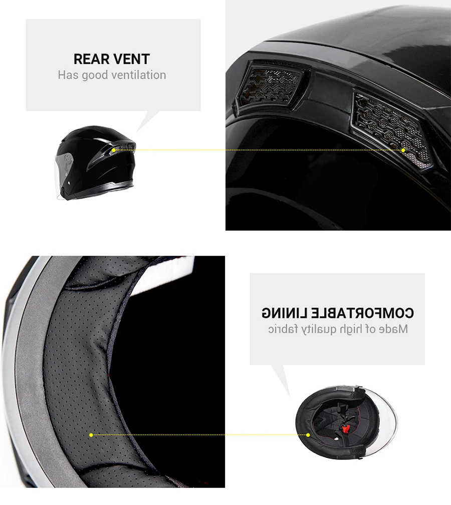 HEROBIKER мотоциклетный шлем для мужчин для мотокросса Casco Moto шлем для мотогонок полулицевой шлем