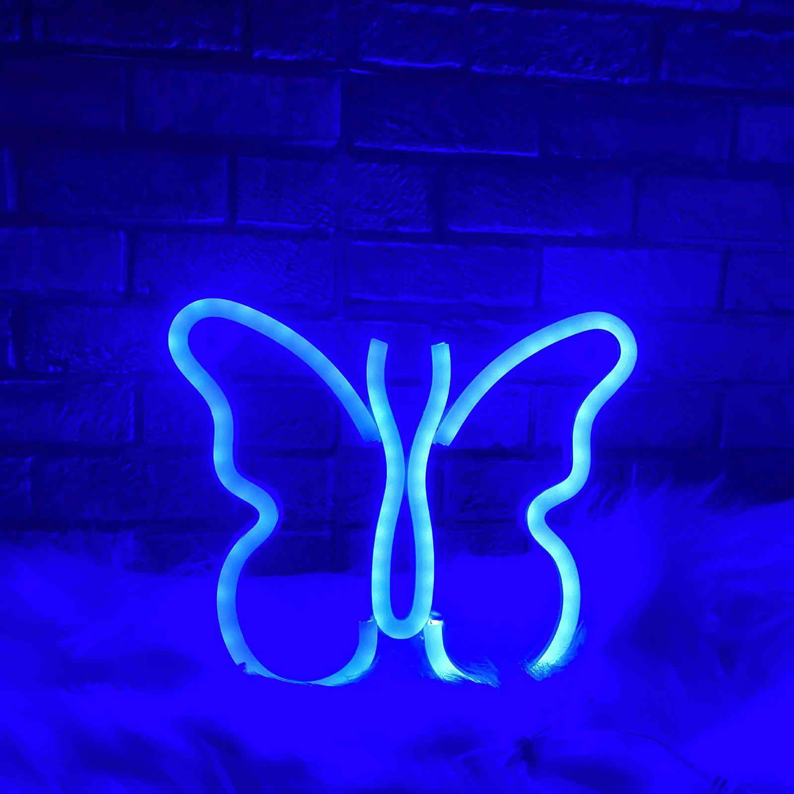 

Светодиодная неоновая вывеска-бабочка, настенный комнатный светильник, украшение для дома, ночник, романтический Настенный декор для бара, ...