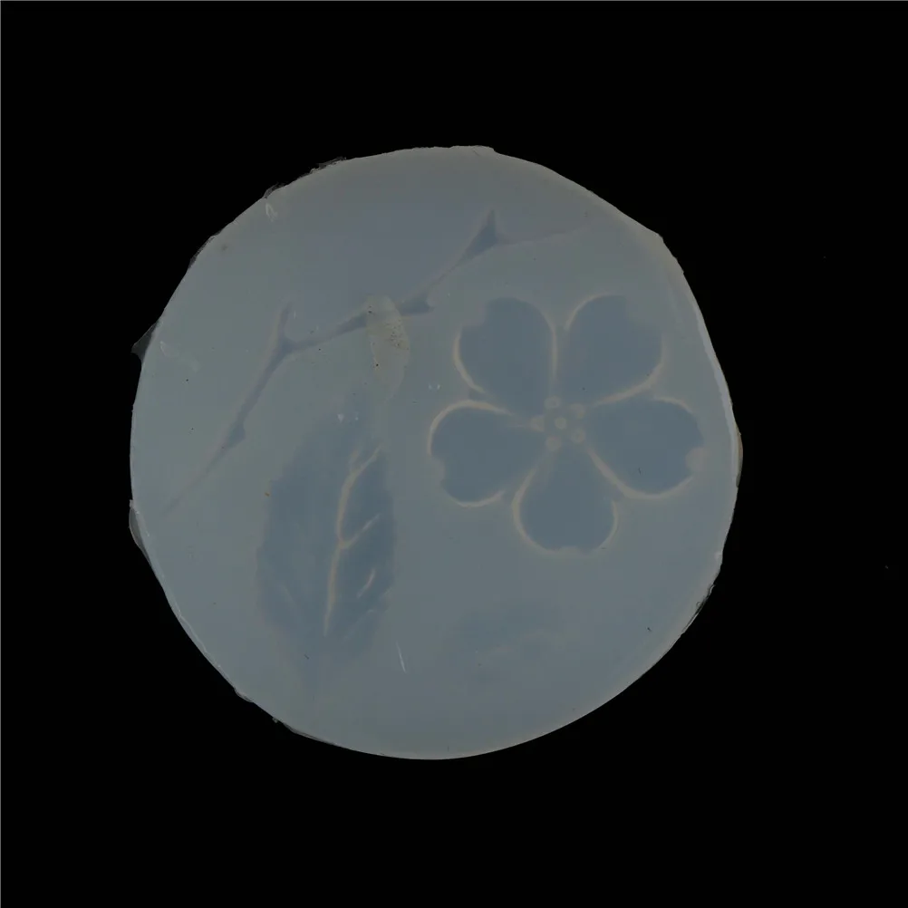 

1pc Transparent DIY Resin Jewelry Necklace Lanugo Mold Flower Leaves Branches Silicone Mold Resin Molds For Jewelry Cake Tools