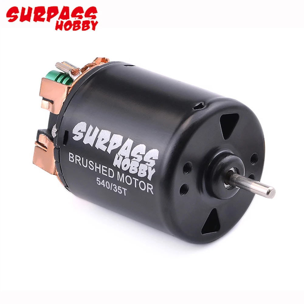 Двигатель с щеточным наконечником Surpass Hobby 540 21T/27T/35T/45T/55T/80T 60A 2 ~ 3S 5 В/2A BEC ESC для