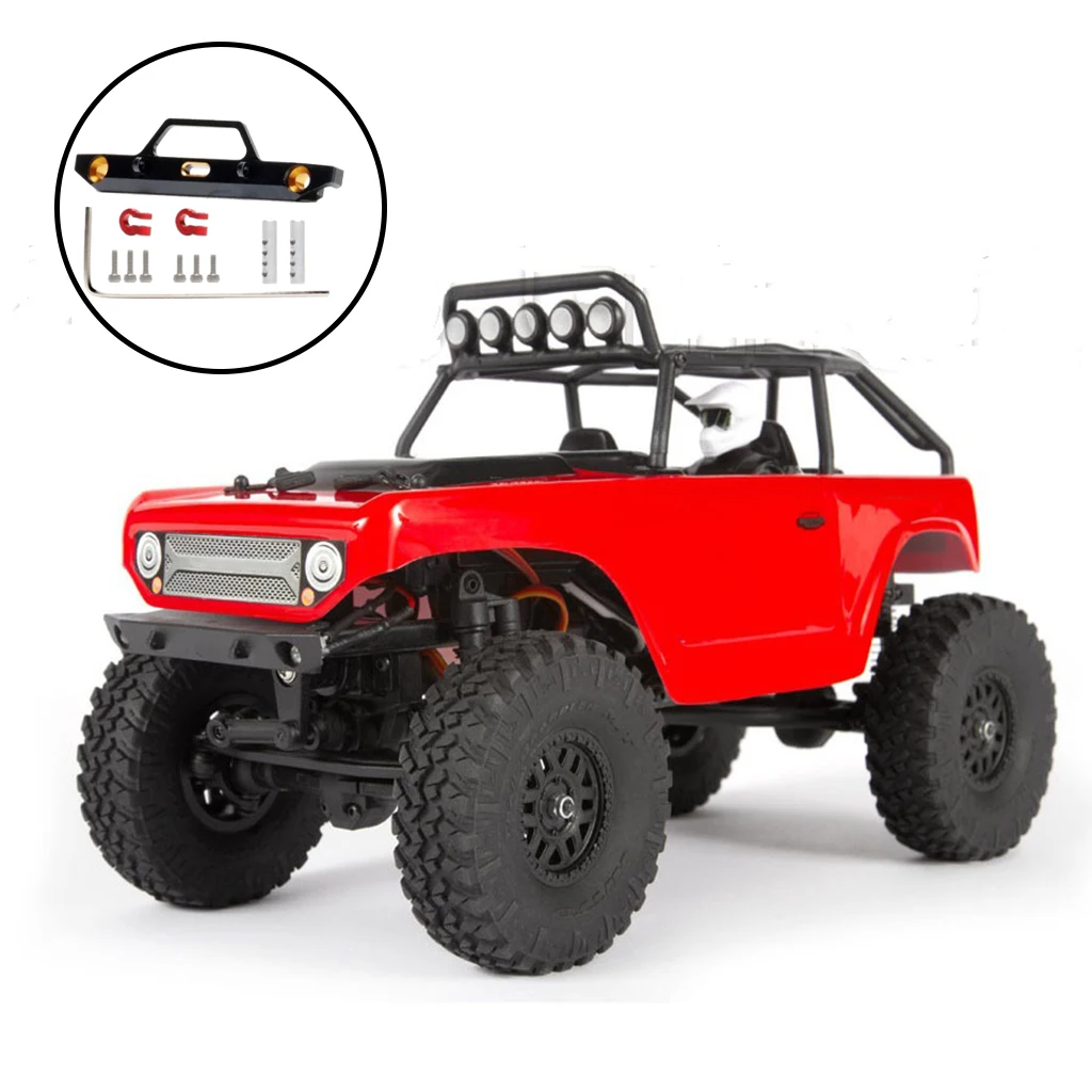 

Обработанный на станке с ЧПУ медный передний бампер с скобами для Axial SCX24 90081 1:24 RC Rock Crawler внедорожные автомобильные аксессуары Запчасти