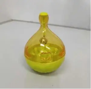 Yellow Tumbler Кошачьи кормушки, мяч, Интерактивная игрушка для питомцев, стакан, яйцо, умнее, кошки, собаки, игрушки для игры, лакомство, мячик, встряхивание для собак, увеличивает 30 - Цвет: Yellow Tumbler