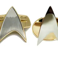 Star Cosplay Trek TNG Voyager DS-9 COSplay Starfleet Brooch Badge Communicator Pin Box Halloween Carnival Prop
