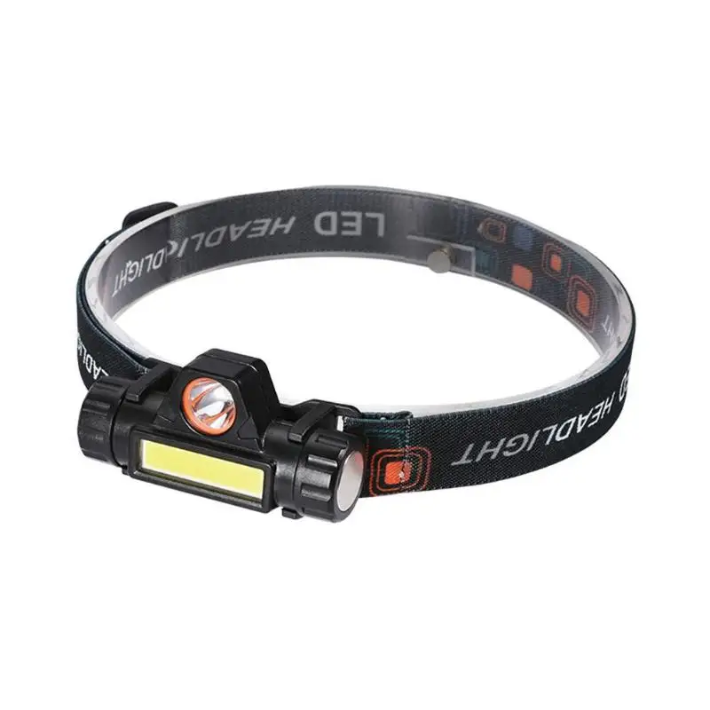 Мини COB светодиодный головной светильник фары Flash светильник USB Перезаряжаемые 18650 Фонарь Кемпинг Пеший Туризм ночная рыбалка светильник