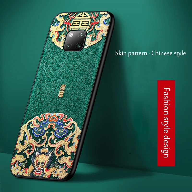 

Чехол для Huawei Mate 30, 20 Pro, 20X, P40 Pro, P30, P20, Nova 5i, 5T, Honor 9X, Y7, Y9S, кожаный чехол с 3d-рельефом, HD, противоударный чехол с тиснением