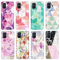 luxury laser marble phone case for samsung galaxy a52 a72 a51 a71 m51 a31 a21s a41 a12 a42 a40 a50 a70 a20e soft silicone cover