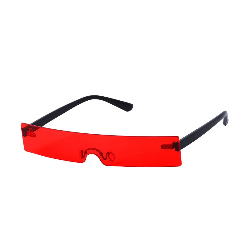 

New Rectangle Sunglasses Women Fashion Luxury Brand Designer Red Pink Clear Small Lens Personality Sun Glasses Shades Uv400