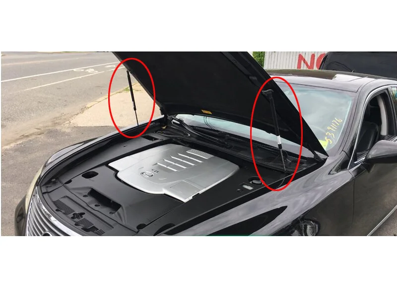 2x авто передний капот подъем поддерживает Газовые "анти-шок" Газовые стойки для Lexus LS460 седан 2006-2013 575 мм гаситель