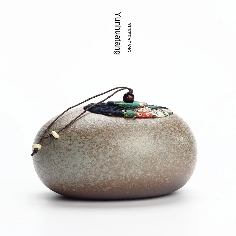 Большая труба для чая ручная керамическая посуда герметичный контейнер хранения