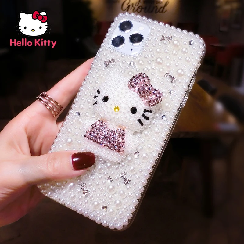hello kitty for iphone 78pxxrxsxsmax1112pro12mini personality rhinestone luxury mobile phone case free global shipping