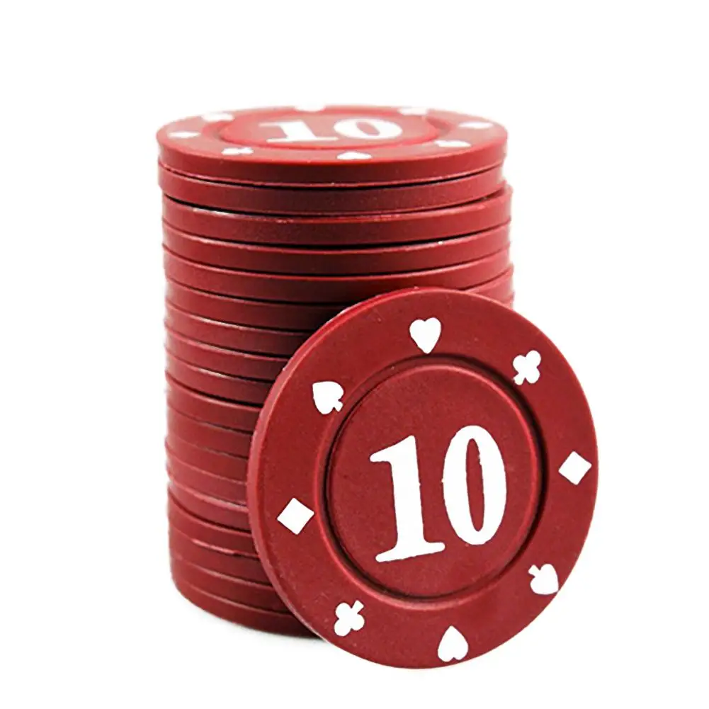 100Pcs Texas Poker Chip Counting Bingo Chips Sets Casino Entertainment Accessories For Cards Board Game | Спорт и развлечения