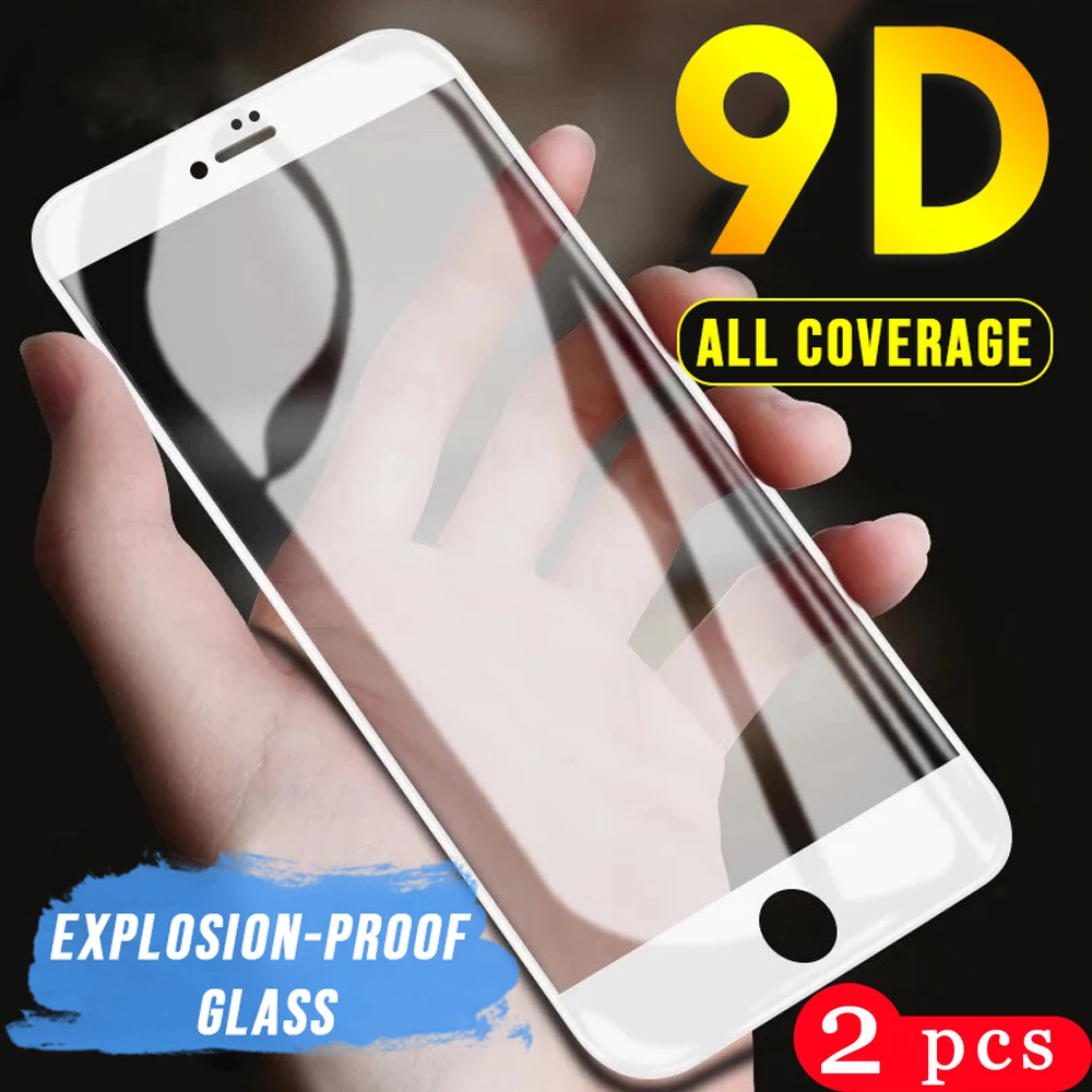 2 шт. для iphone 5 5S SE 5C 6 6s 7 8 plus закаленное стекло 11 pro X XS MAX XR Защитная пленка экрана