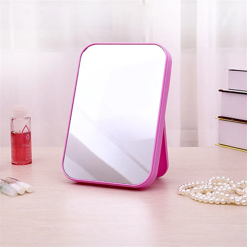 Многоцветные материалы ABS портативное складное зеркало для макияжа