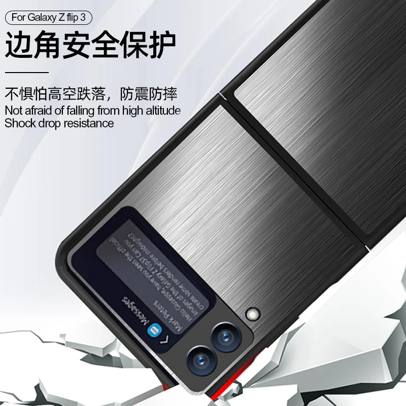 Kup Luksusowe Etui Na Telefon Ze Stali Nierdzewnej Do Samsung Galaxy Z Flip 4 5G Etui Odporne Na Wstrząsy Miękki Zderzak Metalowy Futerał Galaxy Z Flip 3 Okładka