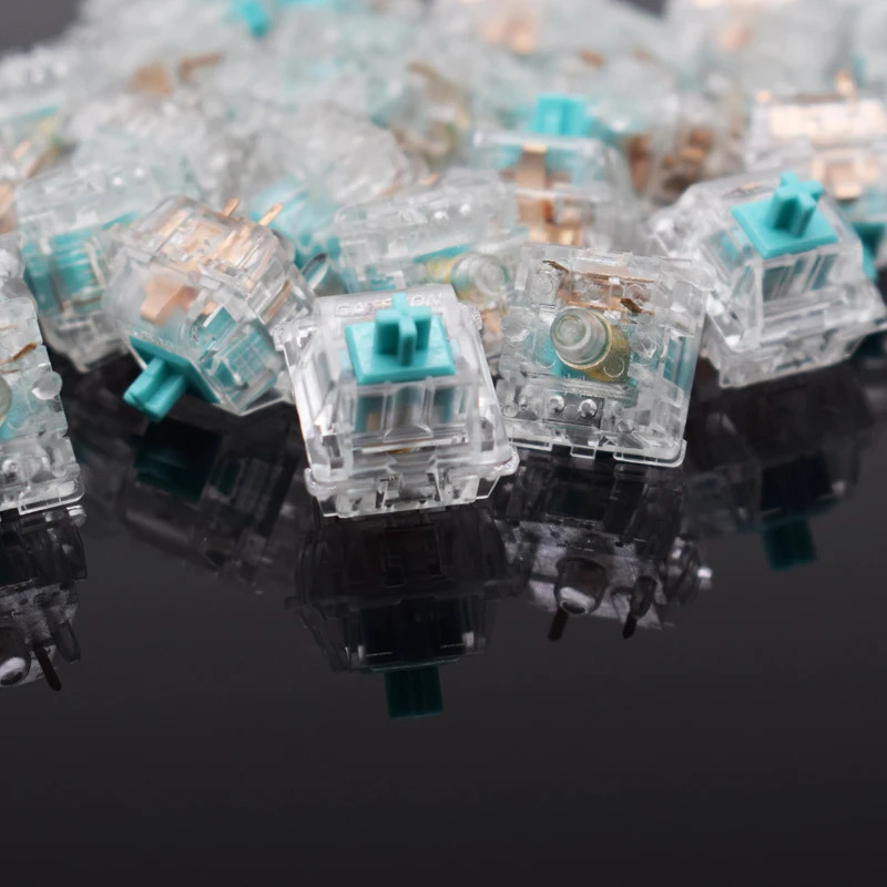 Механический переключатель клавиатуры Gateron axial Tiffany 67g индивидуальные линейные переключатели полностью прозрачные