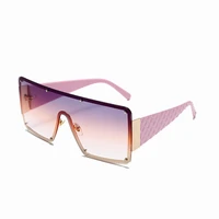 new oversized flat top square sunglasses women 2020 celebrity designer gradient glasses men brand one piece gafas de sol mujer