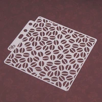 diy scrapbook layering hollow stamping stencils embossing wall painting pre drawing lace ruler masking spray template semicircle