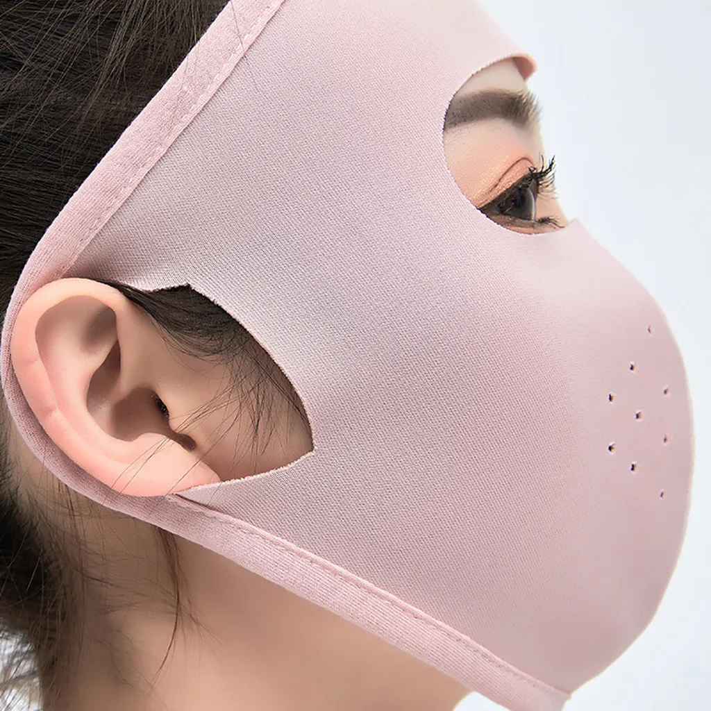 Ультратонкая летняя спортивная маска для лица с защитой от солнца и УФ лучей| |