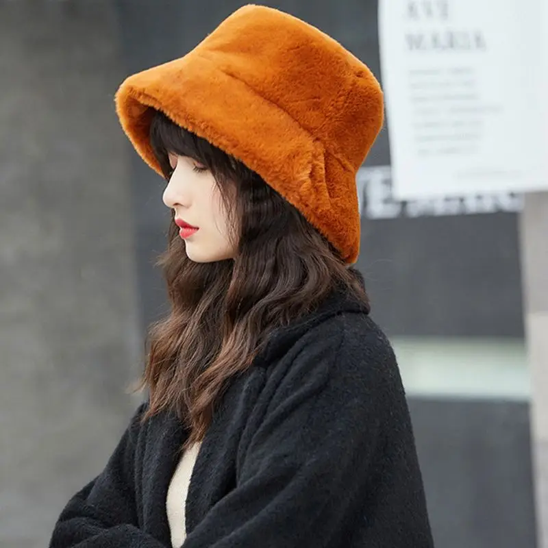 Новинка Женская плотная плюшевая Рыбацкая Кепка на осень и зиму однотонная шляпа