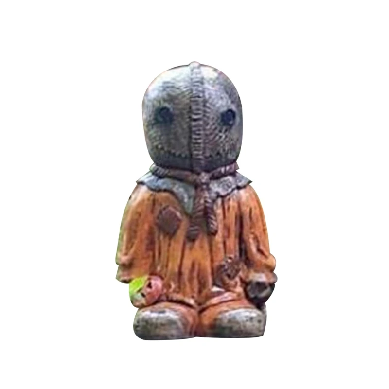 

Scary Clown Sculpture of The Shining Resin Desktop Ornament Bookend Library Funny-face Bookshelf Statue Figurine Decor